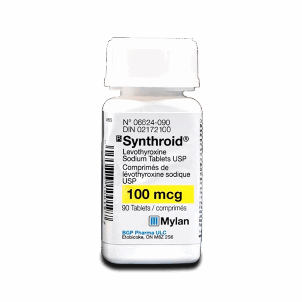 SYNTHROID T4 x 100MCG x 90 | CANADA PHARMACEUTICAL GRADE