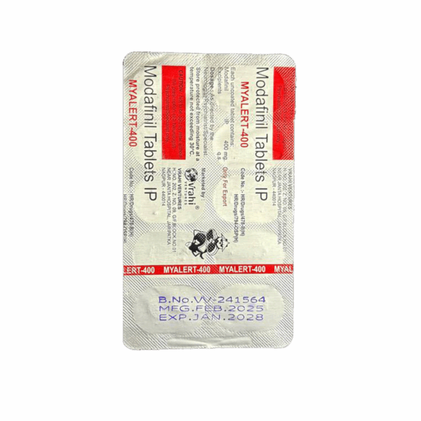 Modafanil 400MG x 10 - Blister Strip imported pharma