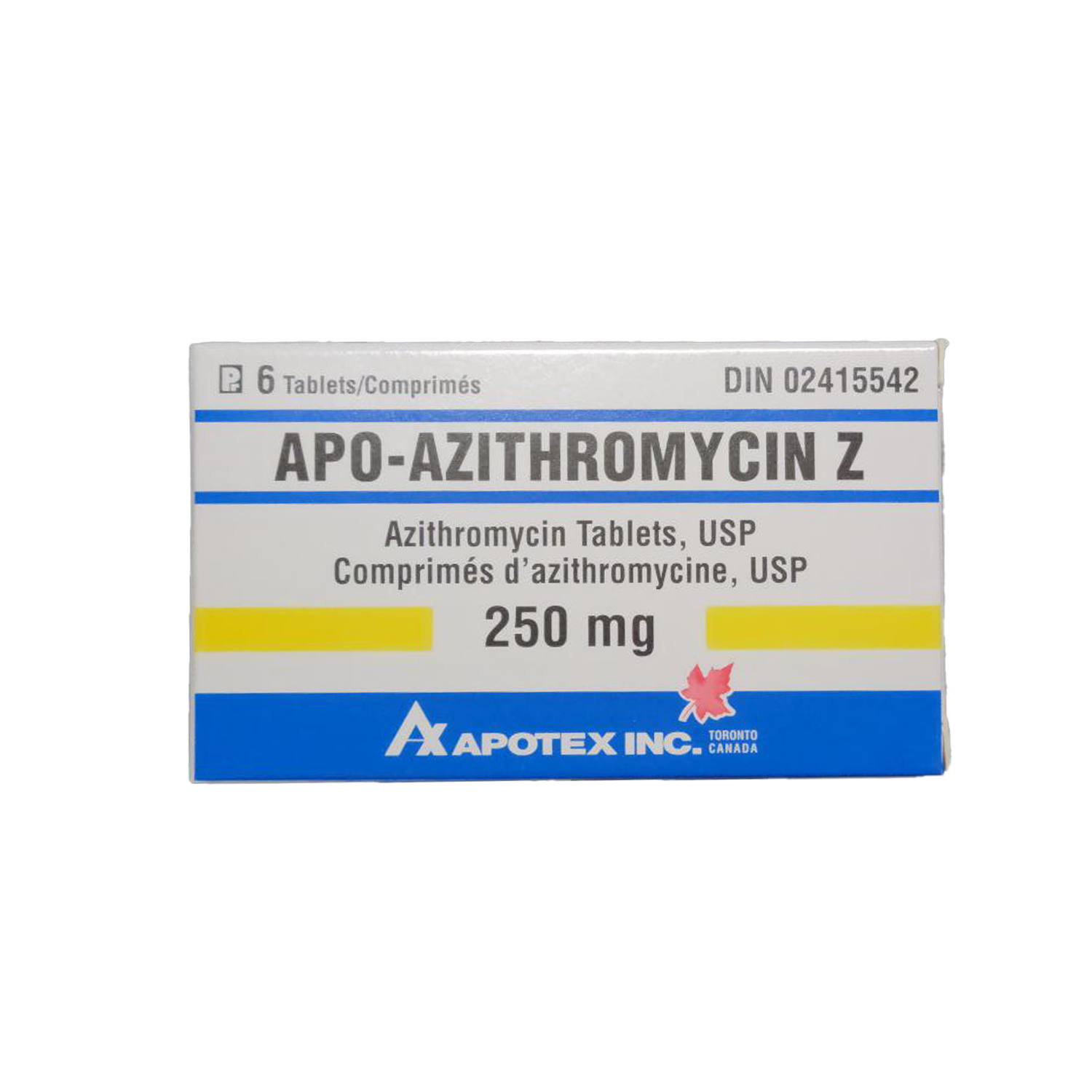 AZITHROMYCIN 250MG X 6 TABLETS